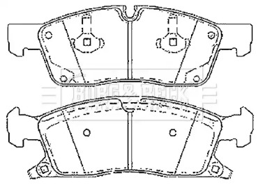 Комплект тормозных колодок BORG & BECK BBP2272