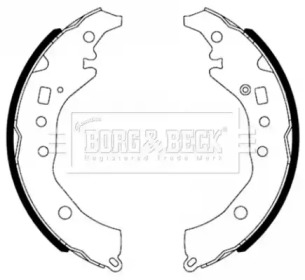 Комлект тормозных накладок BORG & BECK BBS6493