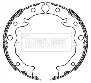 Комплект тормозных колодок BORG & BECK BBS6498