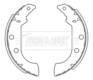 Комлект тормозных накладок BORG & BECK BBS6231