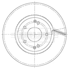 Тормозной диск BORG & BECK BBD5447