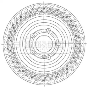 Тормозной диск BORG & BECK BBD5448