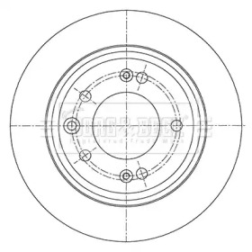 Тормозной диск BORG & BECK BBD5450