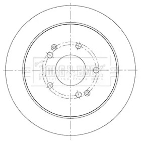 Тормозной диск BORG & BECK BBD5453