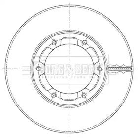 Тормозной диск BORG & BECK BBD6111S