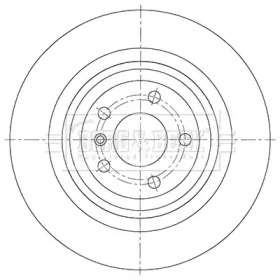 Тормозной диск BORG & BECK BBD6119S