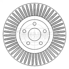 Тормозной диск BORG & BECK BBD6124S