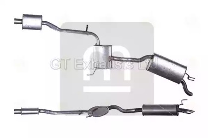 Глушитель выхлопных газов конечный GT Exhausts GFT514