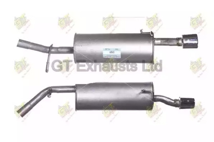 Глушитель выхлопных газов конечный GT Exhausts GPG813