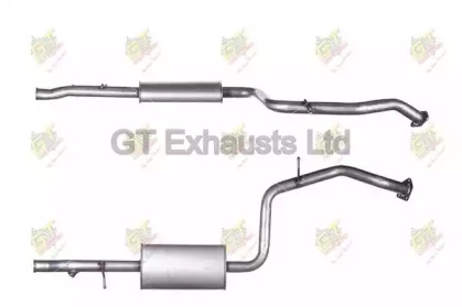 Средний глушитель выхлопных газов GT Exhausts GVO395