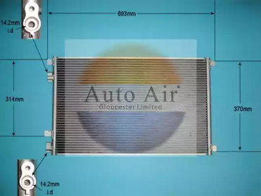 Конденсатор, кондиционер AUTO AIR GLOUCESTER 16-1043A