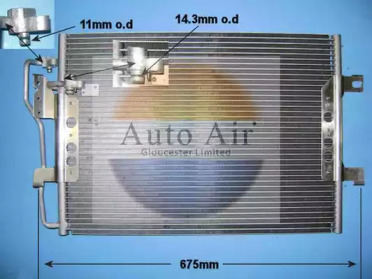 Конденсатор, кондиционер AUTO AIR GLOUCESTER 16-1212