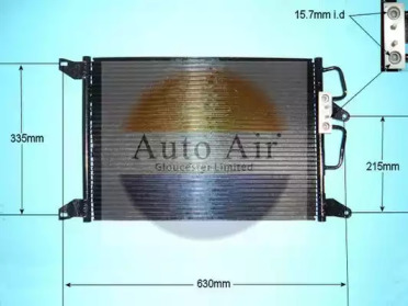 Конденсатор, кондиционер AUTO AIR GLOUCESTER 16-9779