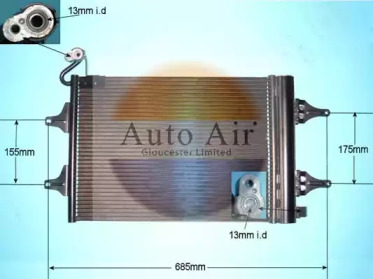 Конденсатор AUTO AIR GLOUCESTER 16-9569