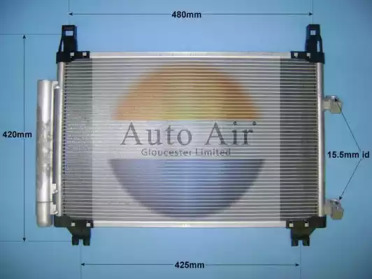 Конденсатор, кондиционер AUTO AIR GLOUCESTER 16-9934