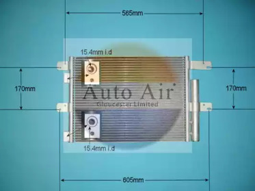 Конденсатор, кондиционер AUTO AIR GLOUCESTER 16-9005