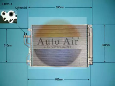 Конденсатор, кондиционер AUTO AIR GLOUCESTER 16-9804