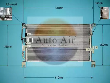 Конденсатор, кондиционер AUTO AIR GLOUCESTER 16-9808