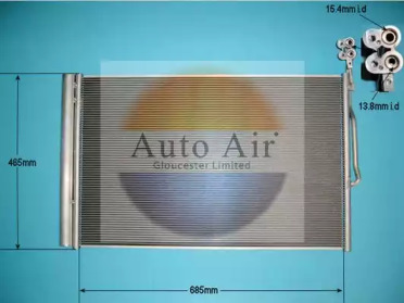 Конденсатор, кондиционер AUTO AIR GLOUCESTER 16-6228