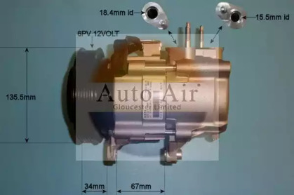 Компрессор, кондиционер AUTO AIR GLOUCESTER 14-4853