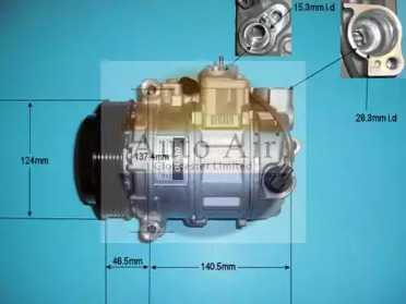 Компрессор, кондиционер AUTO AIR GLOUCESTER 14-9665