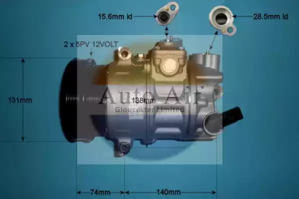 Компрессор, кондиционер AUTO AIR GLOUCESTER 14-9765P