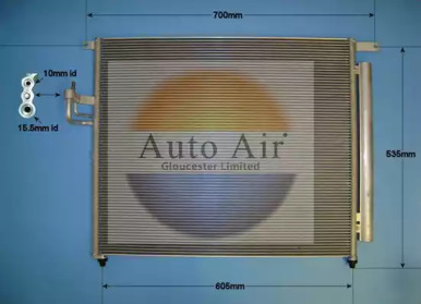 Конденсатор, кондиционер AUTO AIR GLOUCESTER 16-6234