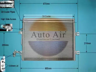 Конденсатор, кондиционер AUTO AIR GLOUCESTER 16-9672