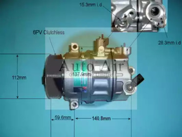 Компрессор, кондиционер AUTO AIR GLOUCESTER 14-9698