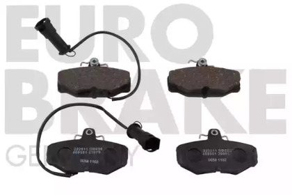 Комплект тормозных колодок EUROBRAKE 5502222511