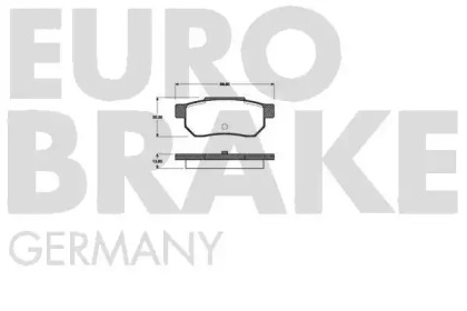 Комплект тормозных колодок EUROBRAKE 5502222608