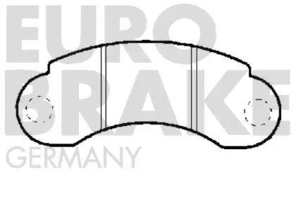 Комплект тормозных колодок EUROBRAKE 5502223320