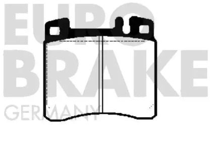 Комплект тормозных колодок EUROBRAKE 5502223324