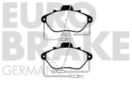 Комплект тормозных колодок EUROBRAKE 5502223718