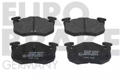 Комплект тормозных колодок EUROBRAKE 5502223728