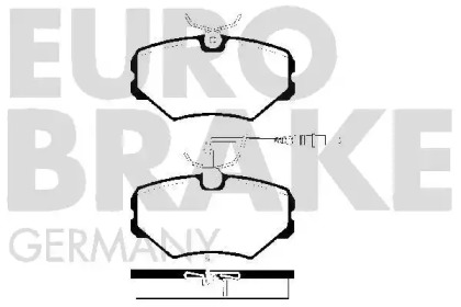 Комплект тормозных колодок EUROBRAKE 5502223734