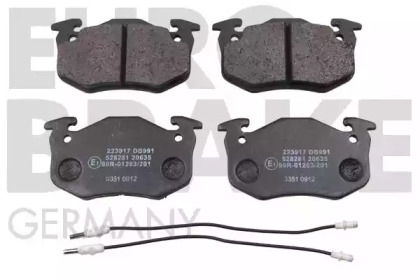 Комплект тормозных колодок EUROBRAKE 5502223917