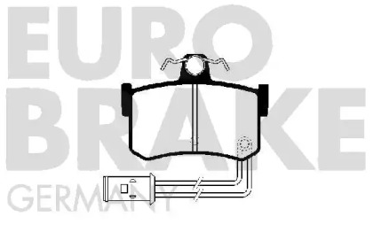 Комплект тормозных колодок, дисковый тормоз EUROBRAKE 5502224003