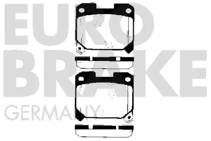 Комплект тормозных колодок EUROBRAKE 5502224541