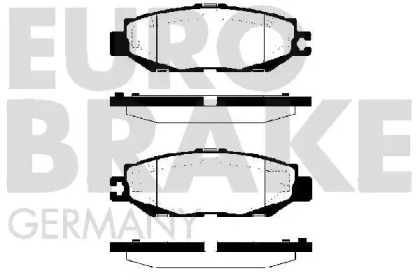 Комплект тормозных колодок EUROBRAKE 5502224544