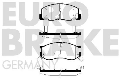 Комплект тормозных колодок EUROBRAKE 5502224545