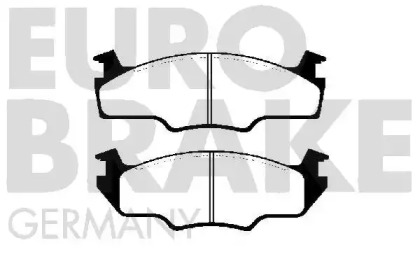 Комплект тормозных колодок, дисковый тормоз EUROBRAKE 5502224709