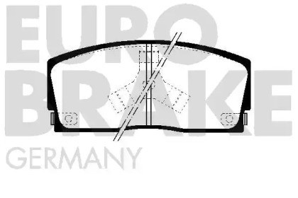 Комплект тормозных колодок EUROBRAKE 5502225104