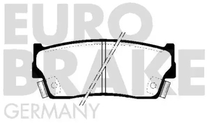 Комплект тормозных колодок EUROBRAKE 5502225204