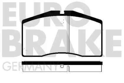 Комплект тормозных колодок, дисковый тормоз EUROBRAKE 5502225606