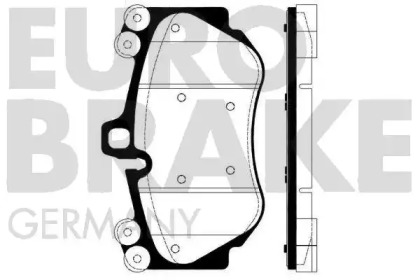 Комплект тормозных колодок EUROBRAKE 5502225610