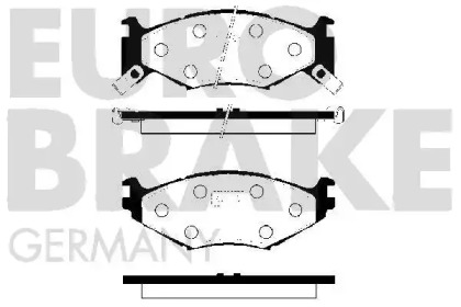 Комплект тормозных колодок EUROBRAKE 5502229307