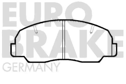 Комплект тормозных колодок EUROBRAKE 5502229948