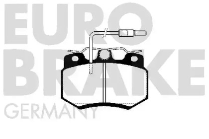 Комплект тормозных колодок, дисковый тормоз EUROBRAKE 5502229951