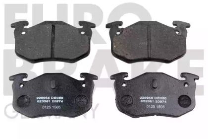 Комплект тормозных колодок EUROBRAKE 5502229955